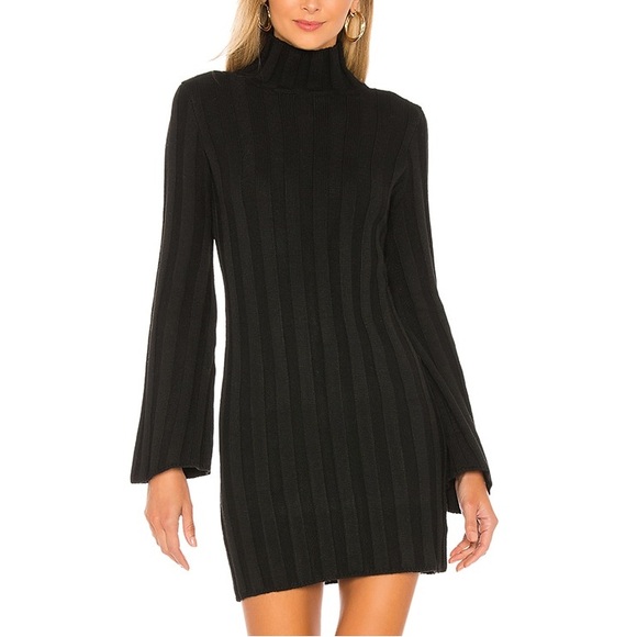 Lovers & Friends Taytay Sweater Dress in Black - Size S & XS - Picture 2 of 15
